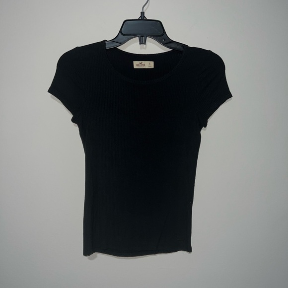 Hollister ribbed black tshirt Small - Picture 1 of 5